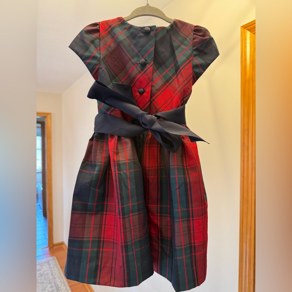 Size 18 month, worn only once, Ralph Lauren tartan dress. - Picture 4 of 7